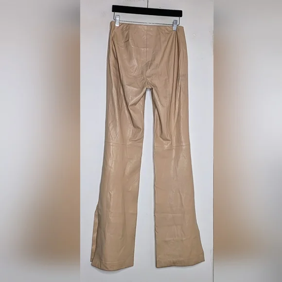 Alice and Olivia Teeny vegan leather side slit pants - Picture 5 of 6